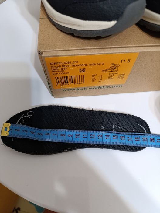 Зимові черевики Jack Wolfskin 30 розмір