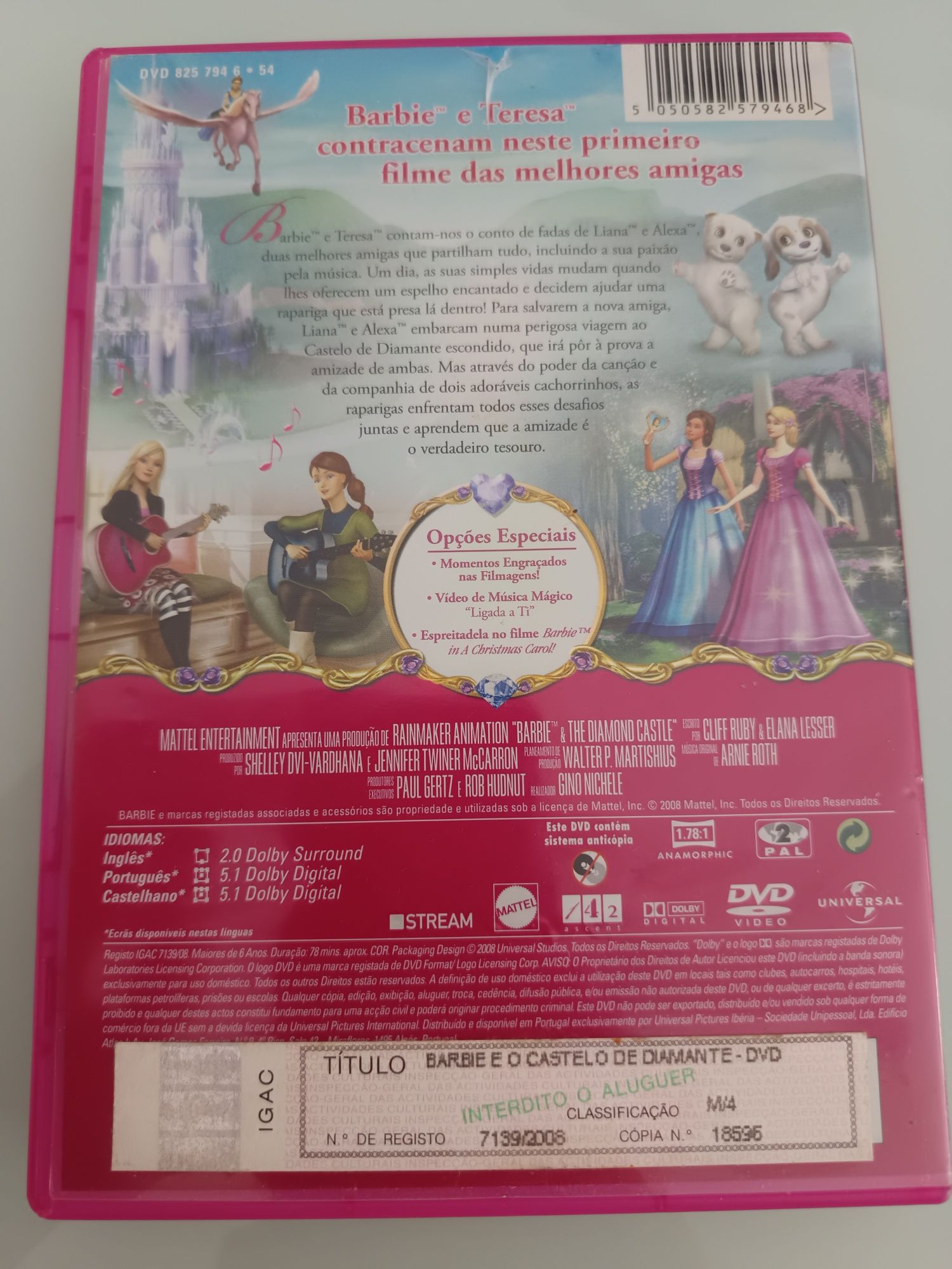 DVD Barbie e o castelo de diamante
