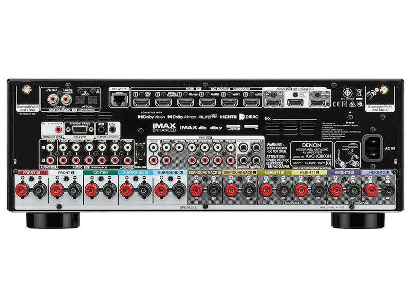 DENON AVC-X3800H, Wi-Fi, Bluetooth, Heos / dostępny od ręki