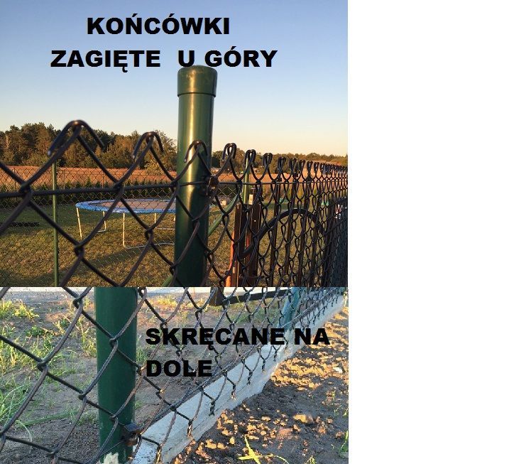 Siatka ogrodzeniowa  pleciona ocynk+PCV  2,5/3,6- KOSZALIN