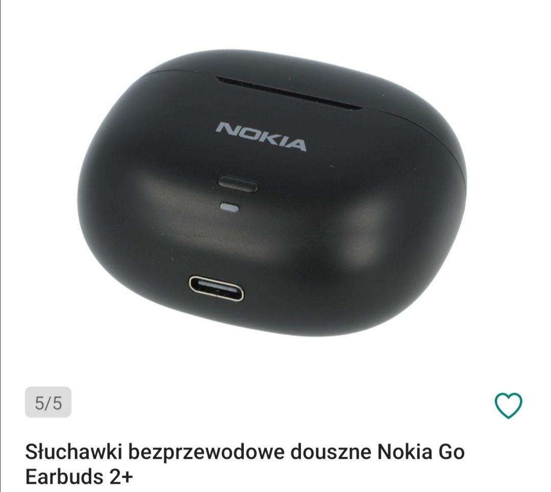 Nokia earbuds 2+ nowe