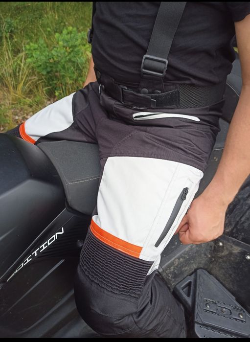 Spodnie Motocyklowe z szelkami Quad Cross Turystyk Sport