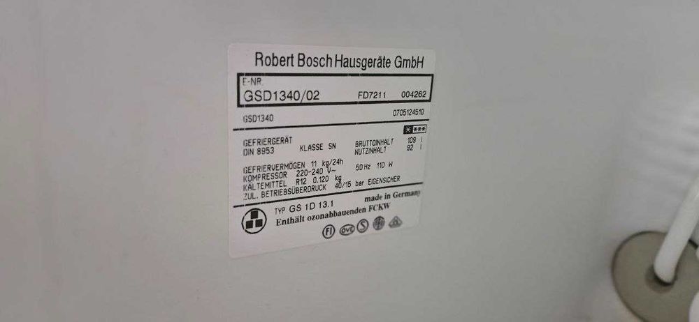 Морозильна шафа/камера Bosch GSD1340 02