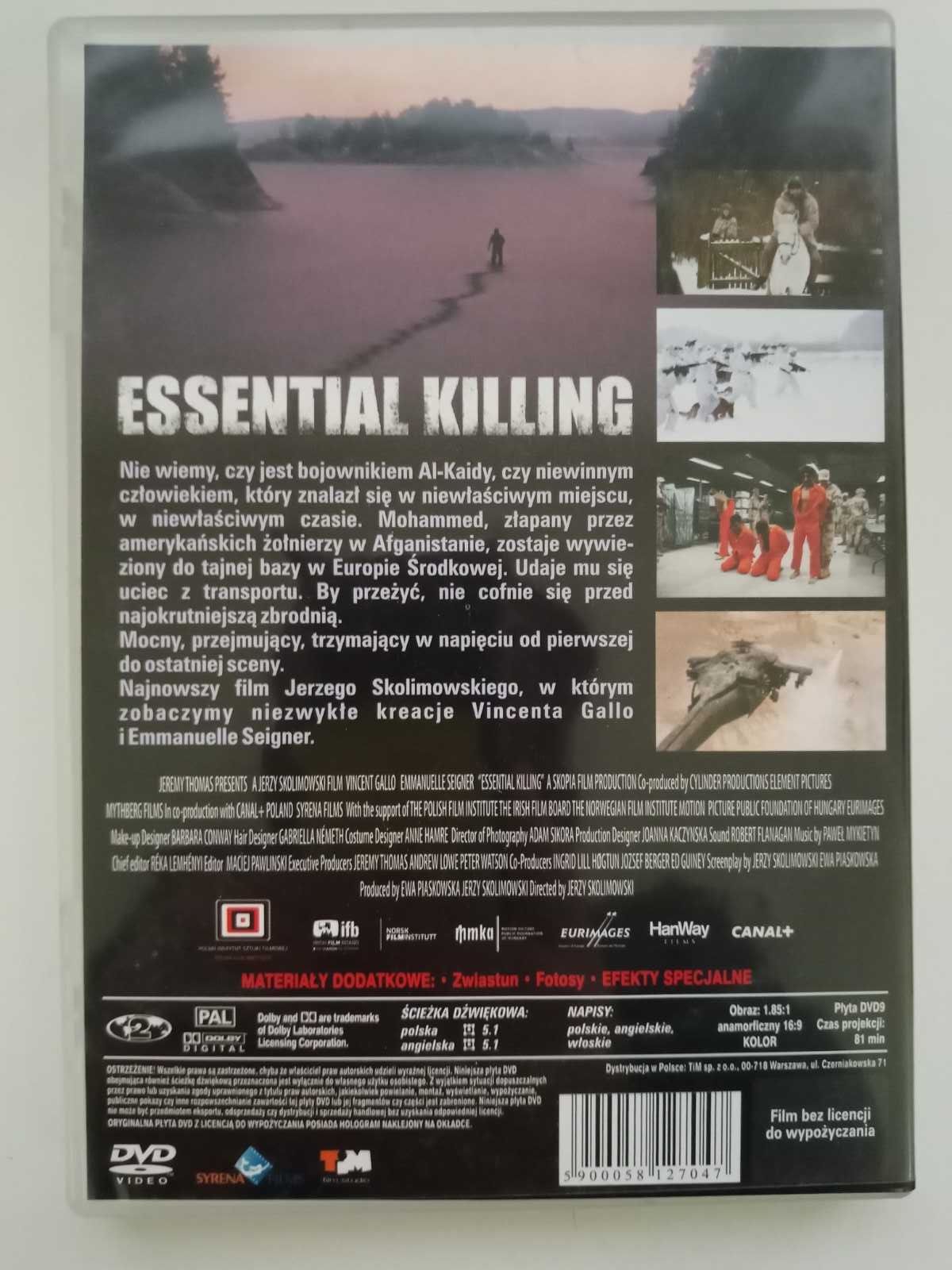 Filmy 3xDVD Essential Killing Autor Widmo Kret  PL Gallo Brosnan Szyc