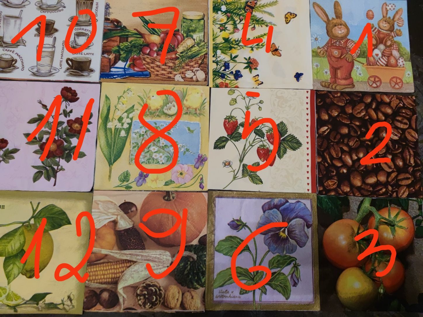 Zestaw serwetek do decoupage 15 sztuk