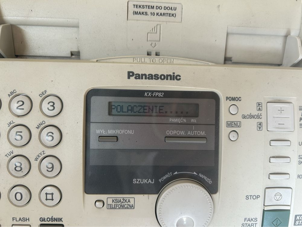 Tekefon z faxem Panasonic KX-FP82PD