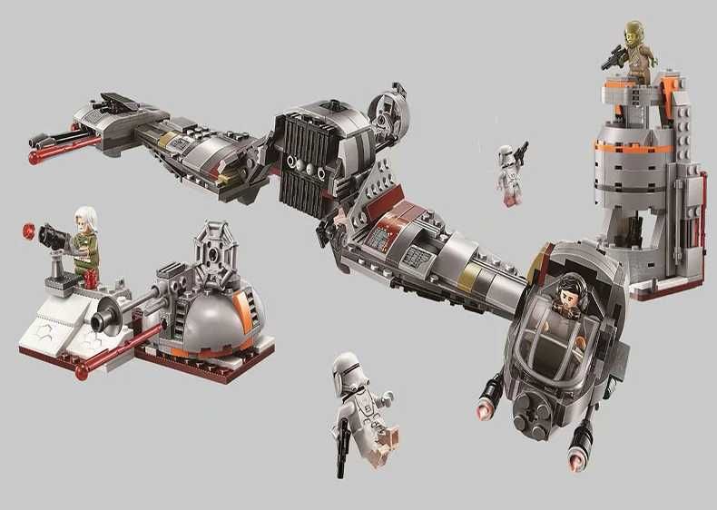 Set / Kit Star Wars - Defesa de Crait (compatível com lego)