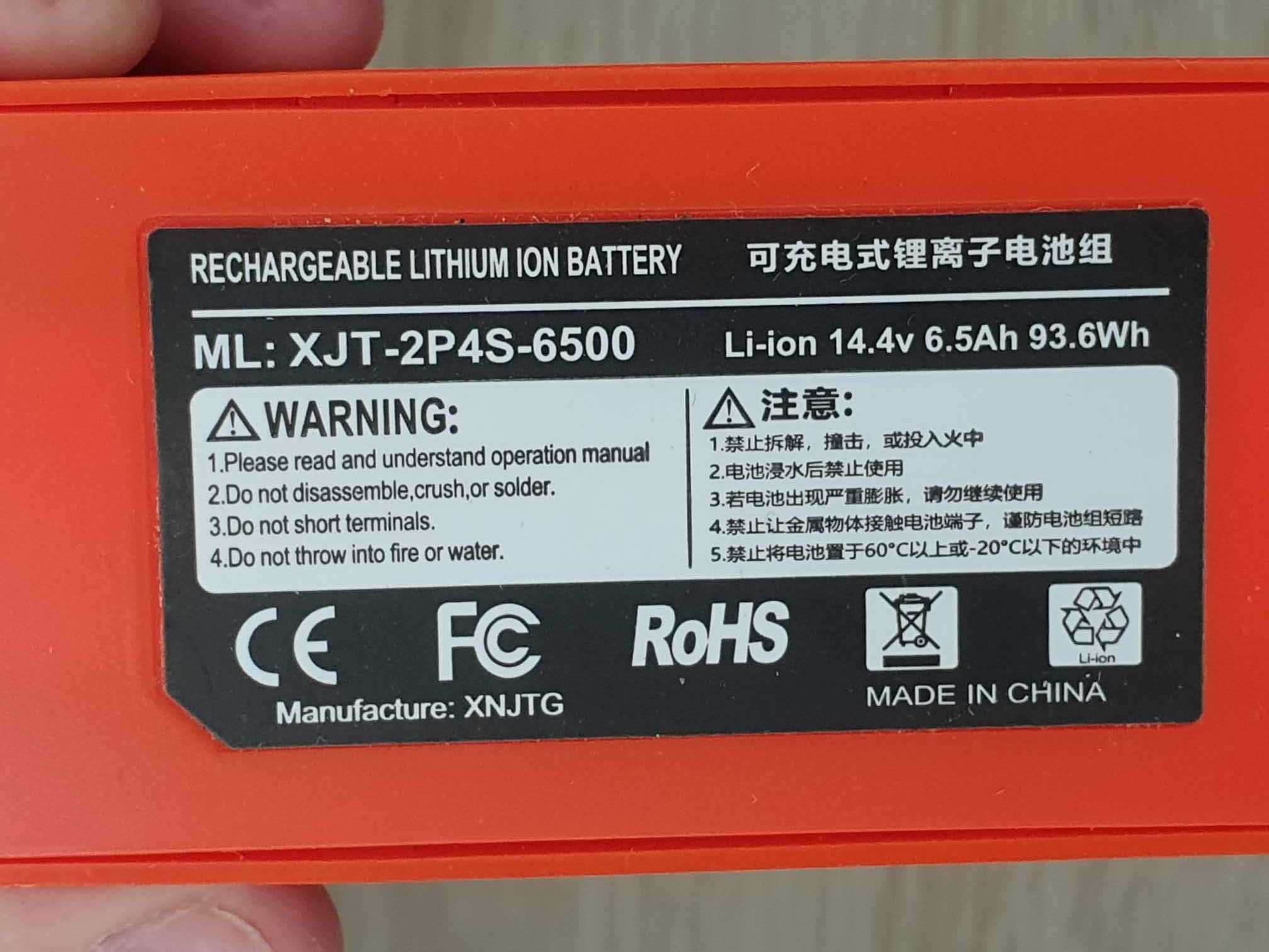 Akumulator bateria Xiaomi Roborock 14,4V 6,5Ah