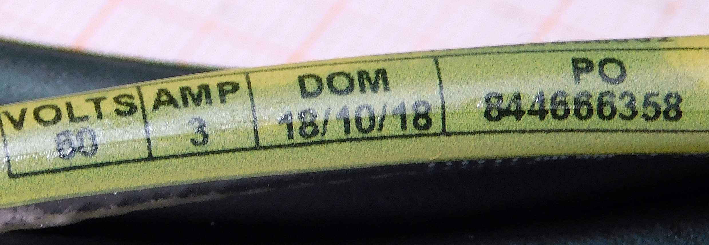 Kabel z wtyczką czujnika woodhead part number MOLEX [kD]