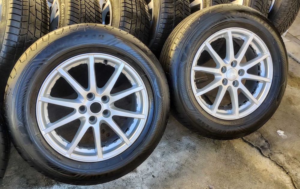 4 Jantes 17" furação (5x108) c/Pneus 225/65R17