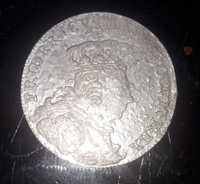 Moneta Gustaw Adolf 1757 srebro