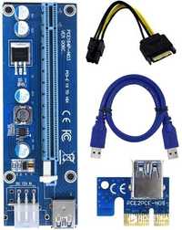 Адаптер-райзер Dynamode PCI-E x1 to 16x, 60 см USB 3.0 Cable SATA to 6