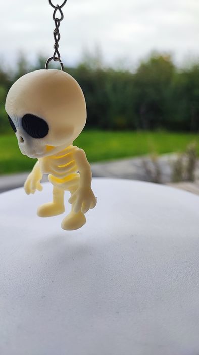 Brelok 3D ruchomy kościotrup – kluczowy gadżet, unikat, halloween