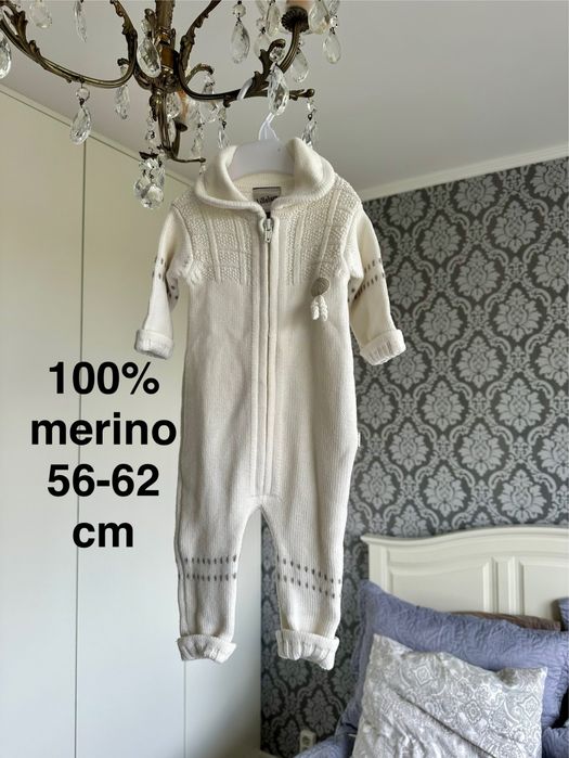 Kombinezon merino pajac romper wełniany merynos Lillelam
