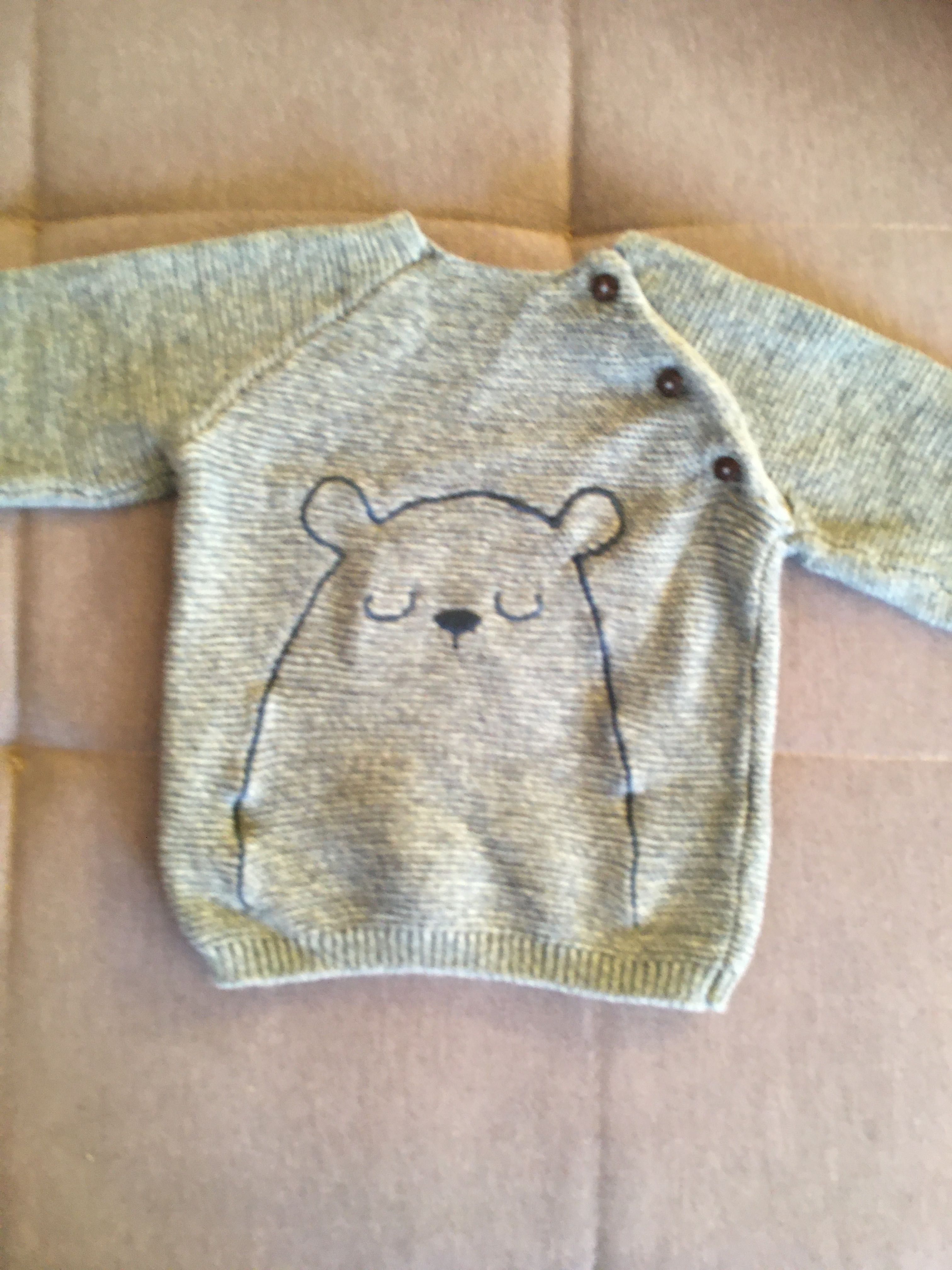 Sweterki bluzy niemowlęce 80 nowe smyk świąteczne chłopiec