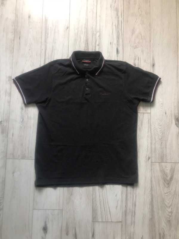 Pierre Cardin Paris koszulka tshirt polo polówka elegancka czarna