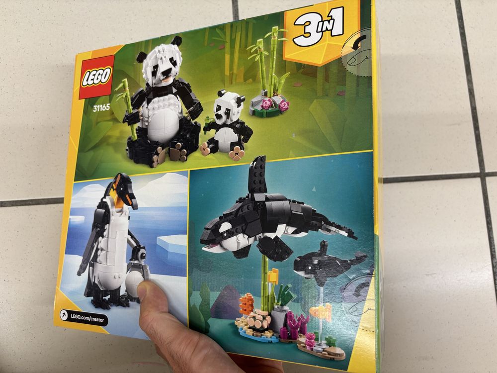 Lego creator 3-1 Girafa, Panda, Tigre, Astraunauta (Novo e Selado)