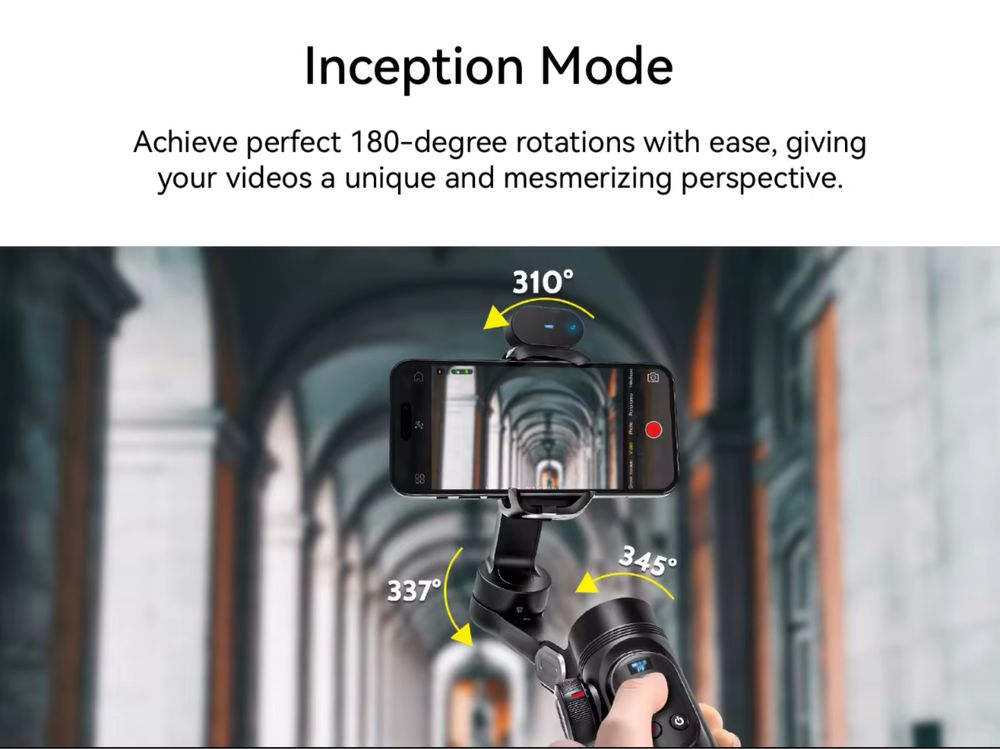 Aochuan smart XPro Ai gimbal трипод селфі палка розумний стабілізатор