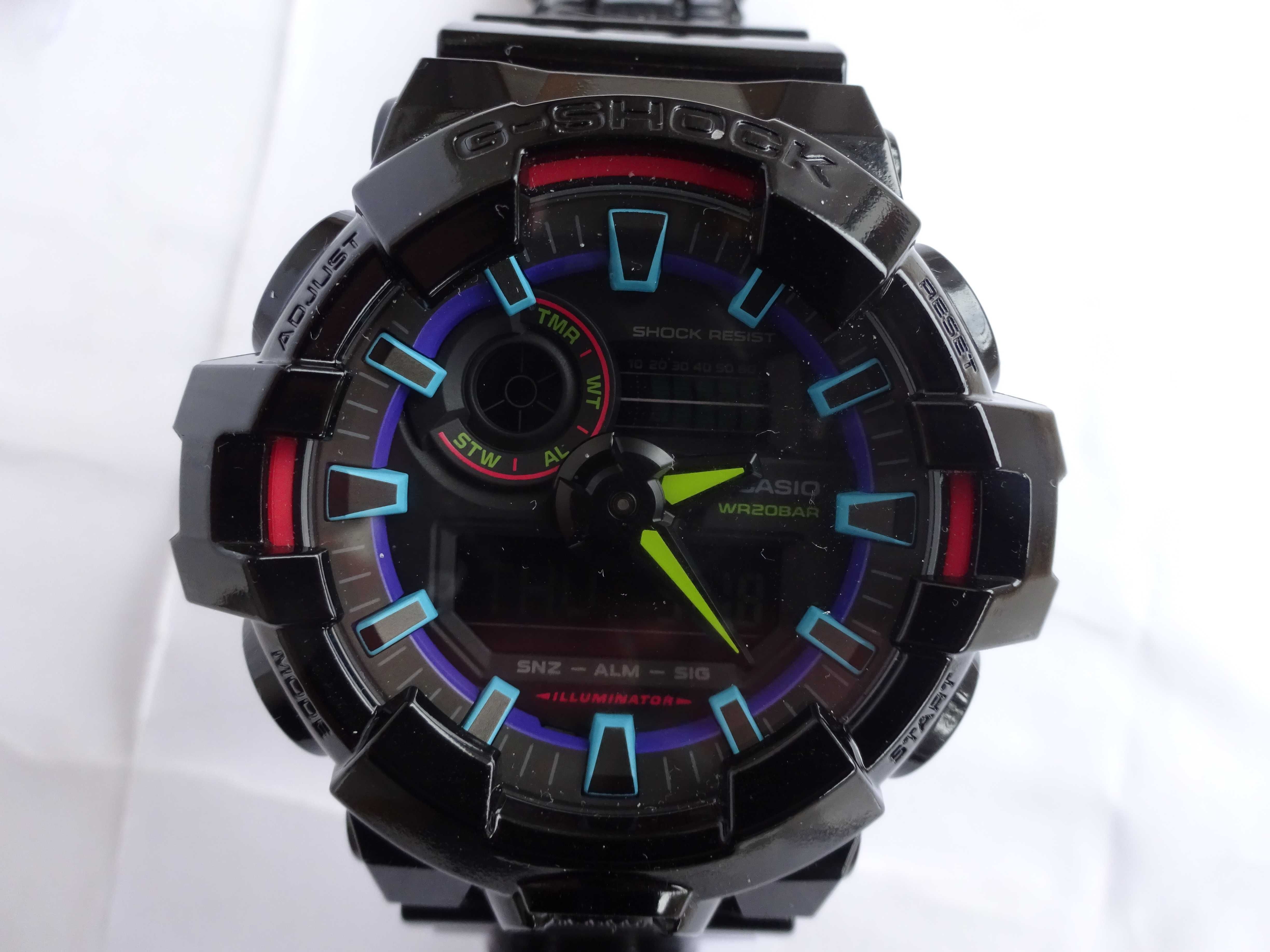 Casio Analogico Digital Rainbow Shock