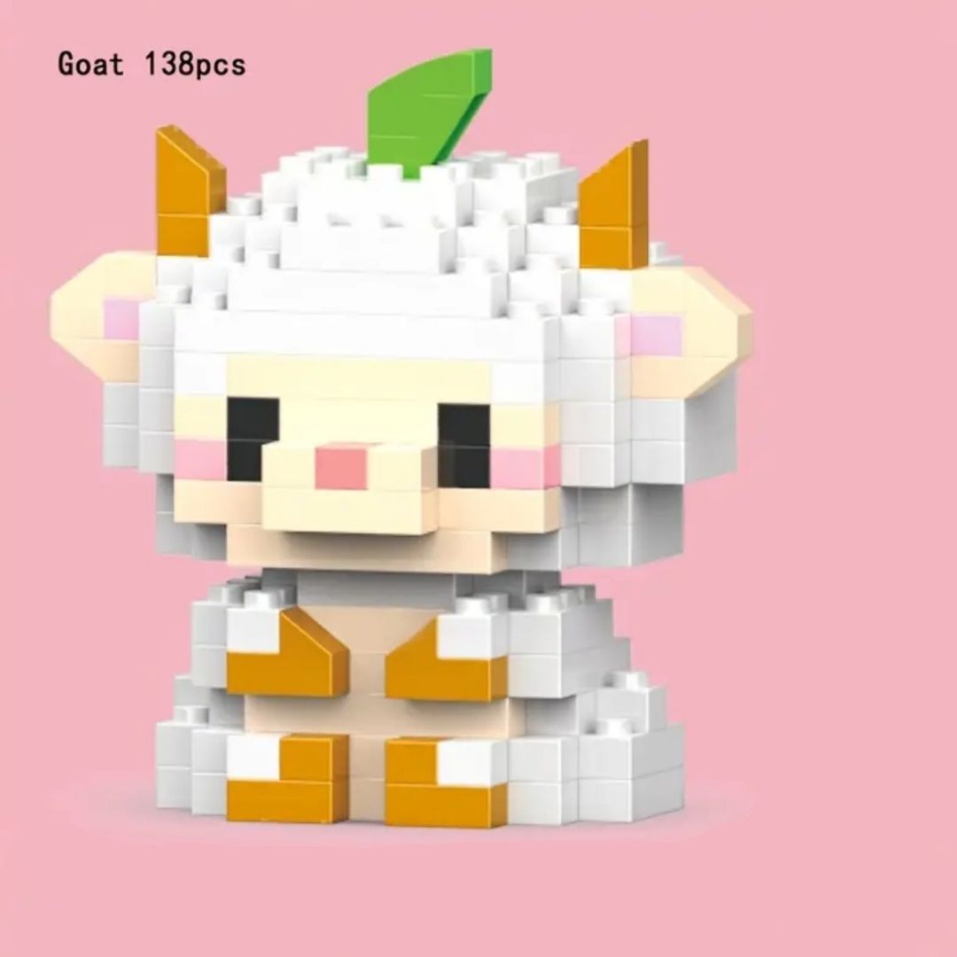 Mini blocos de montar cabra