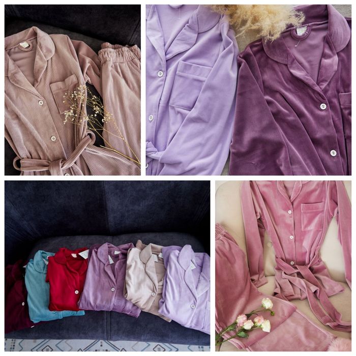 Двійка велюр рубчик різні кольори