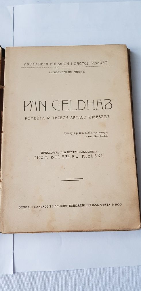 Książka dla kolekcjonera z 1905r