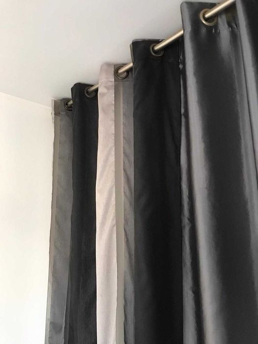 Cortinas / Cortinado luxo 4 partes com varão