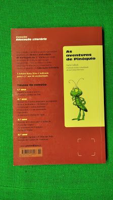 Livro As Aventuras de Pinóquio