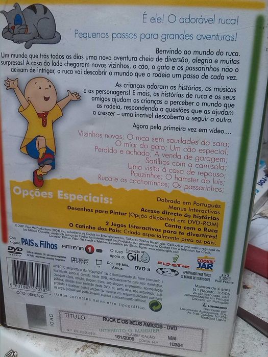 ruca e os amigos dvd animação- portes gratis