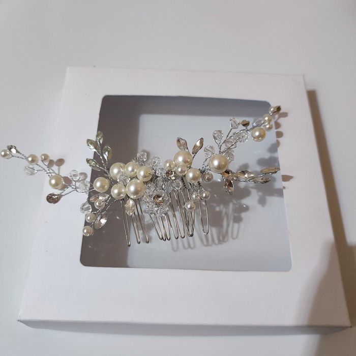 Spinka ślubna ,grzebyk