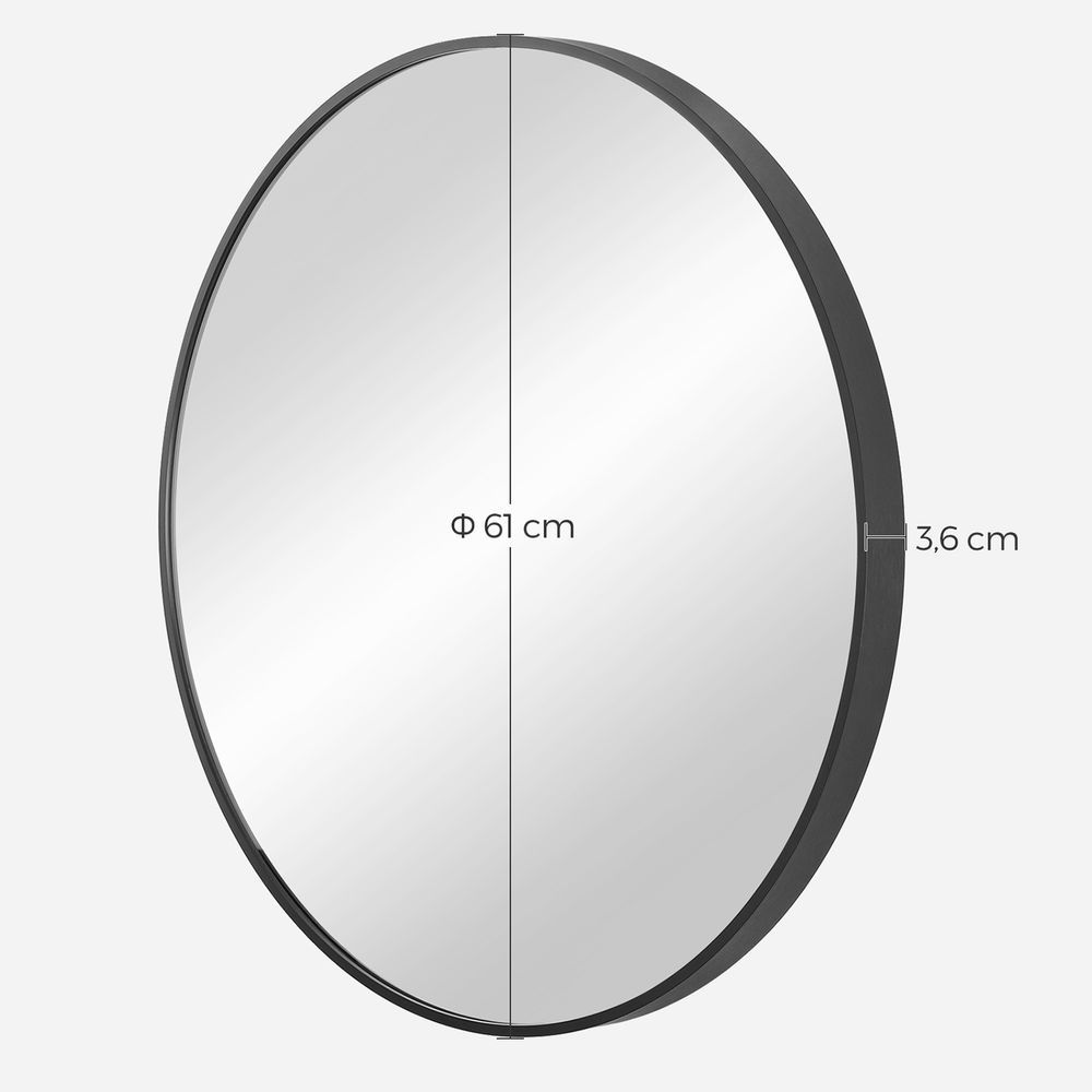 Lustro ścienne okrągłe 61cm KOD17