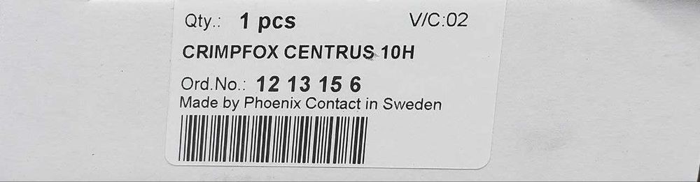 Опресувальні кліщі CRIMPFOX CENTRUS 10H (№ 1213156)