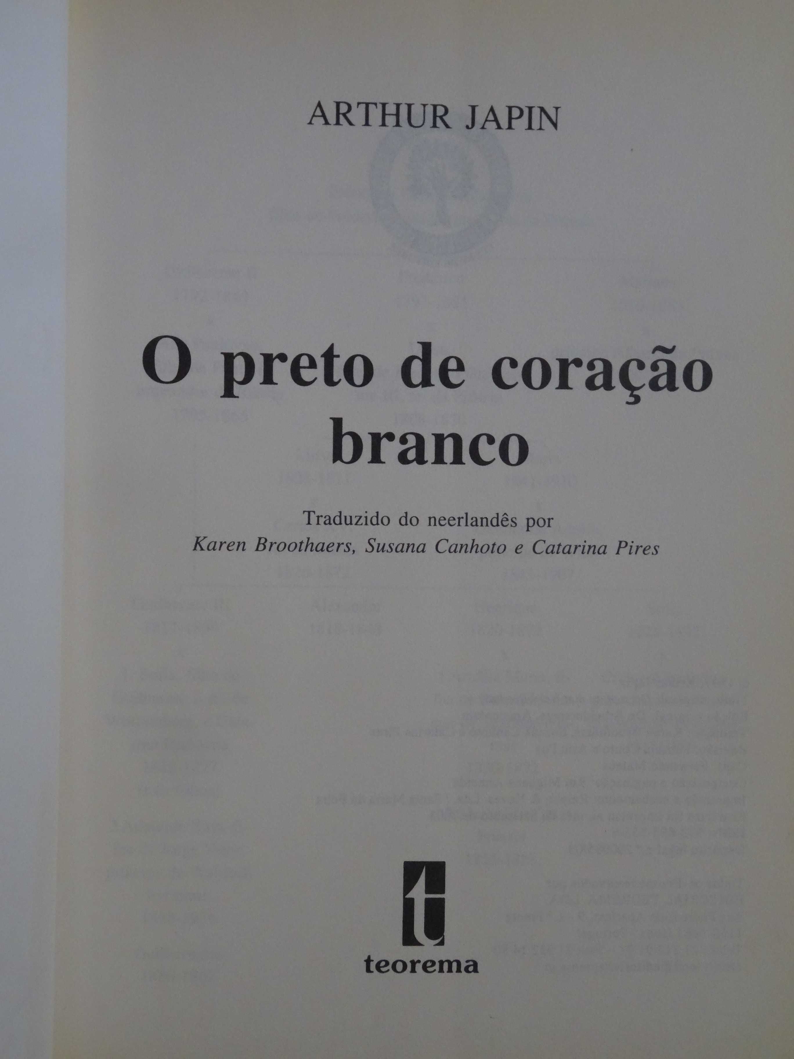 O Preto de Coração Branco de Arthur Japin