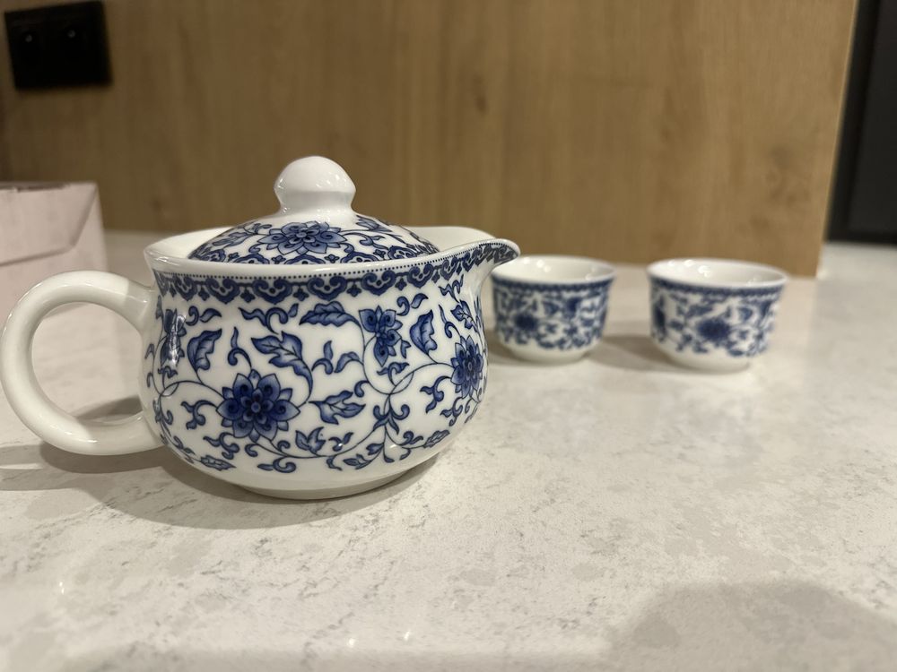 Komplet do Prawdziwej Chińskiej Herbaty - Porcelana, Nieużywany!