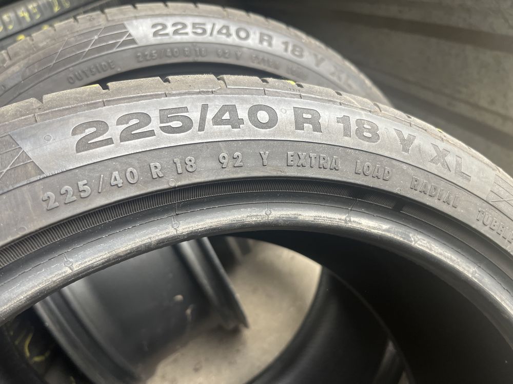 4x 225/40/18 Continental SportContact 5 MO idealny stan 6,5mm