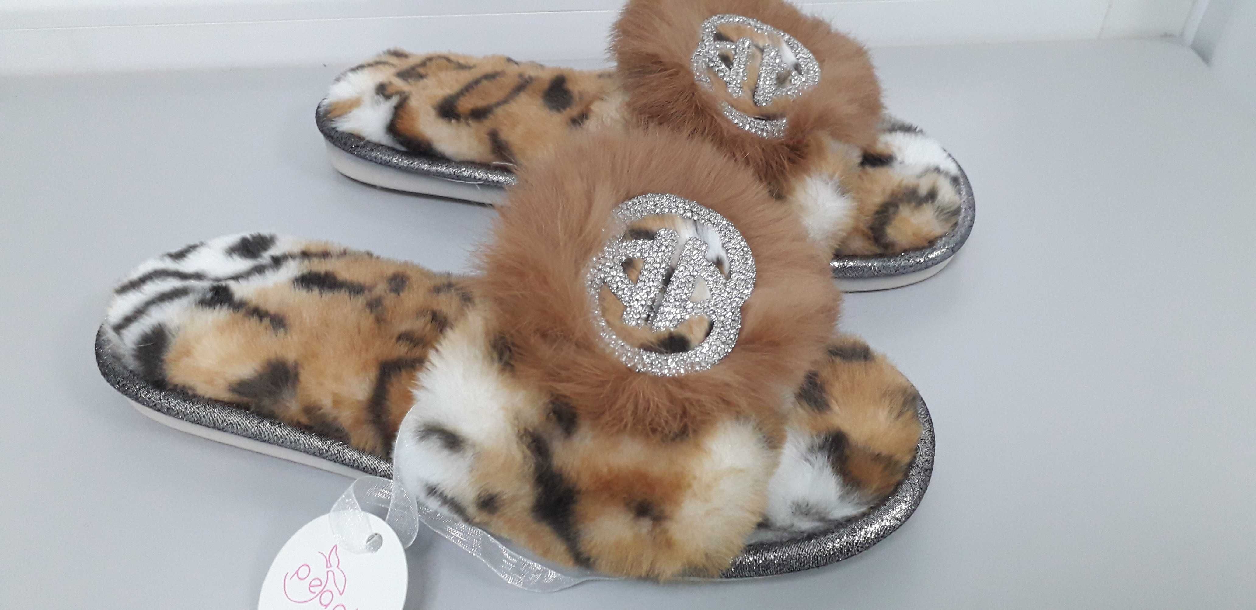 Круті Тапочки Shanel Pantuflas Jen leopardo Розмір 38 Італія