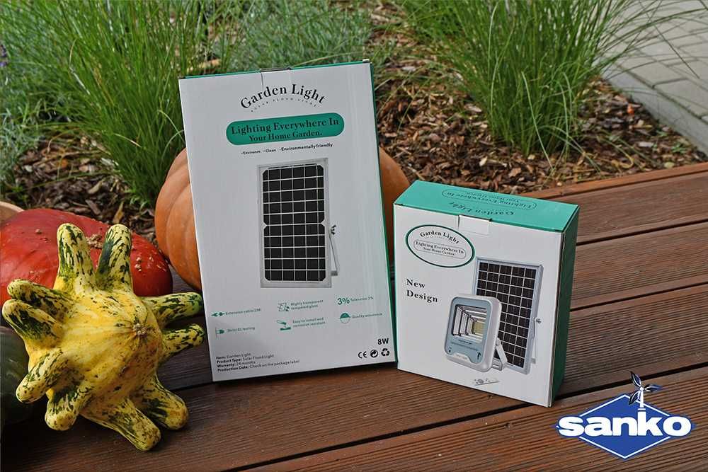 Lampa solarna SANKO LED E1 30W panel słoneczny 8W czujnik ruchu pilot