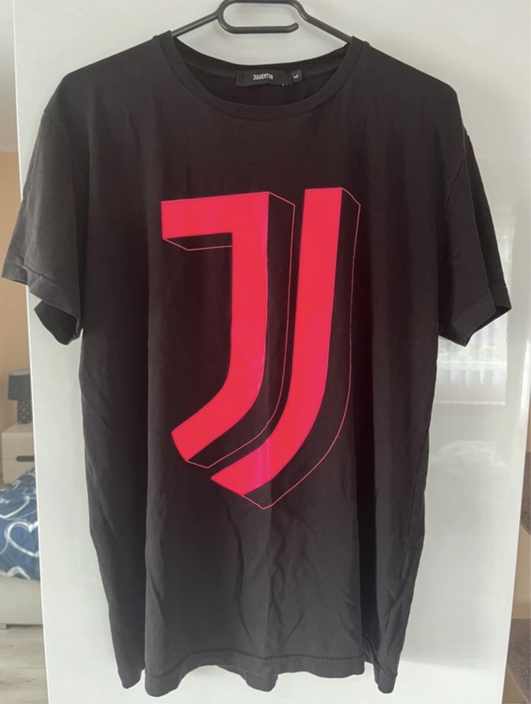 Koszulka t-shirt Juventus Official rozmiar L czarna z różowym