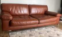 Sofa, skóra  naturalna