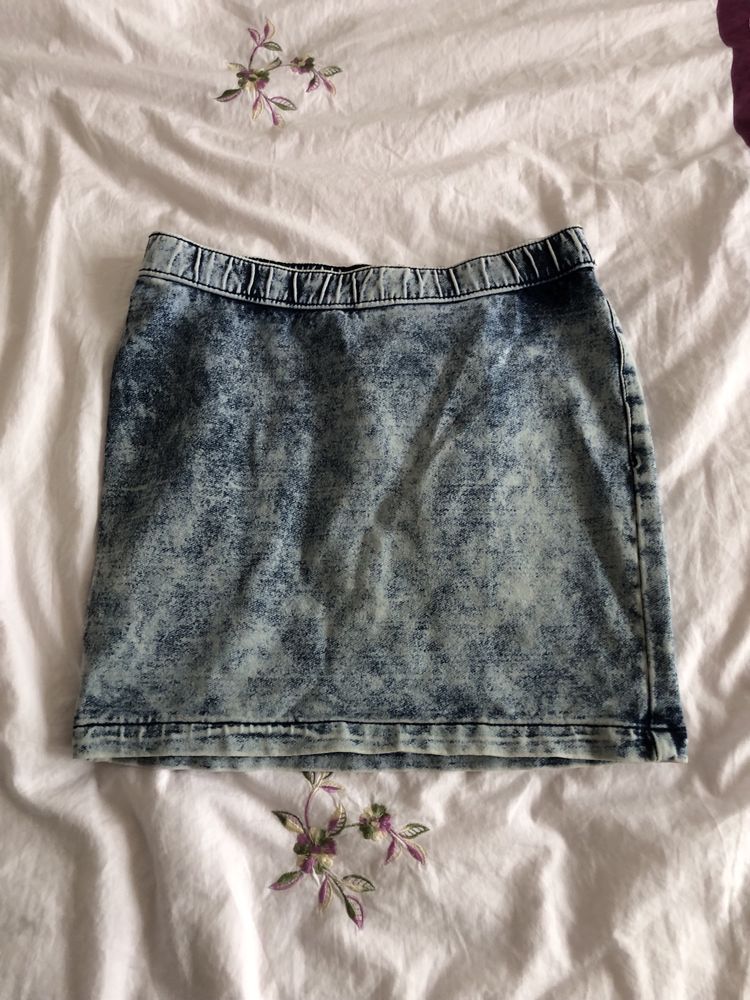 Spódniczka mini ala dżins r.146 H&M