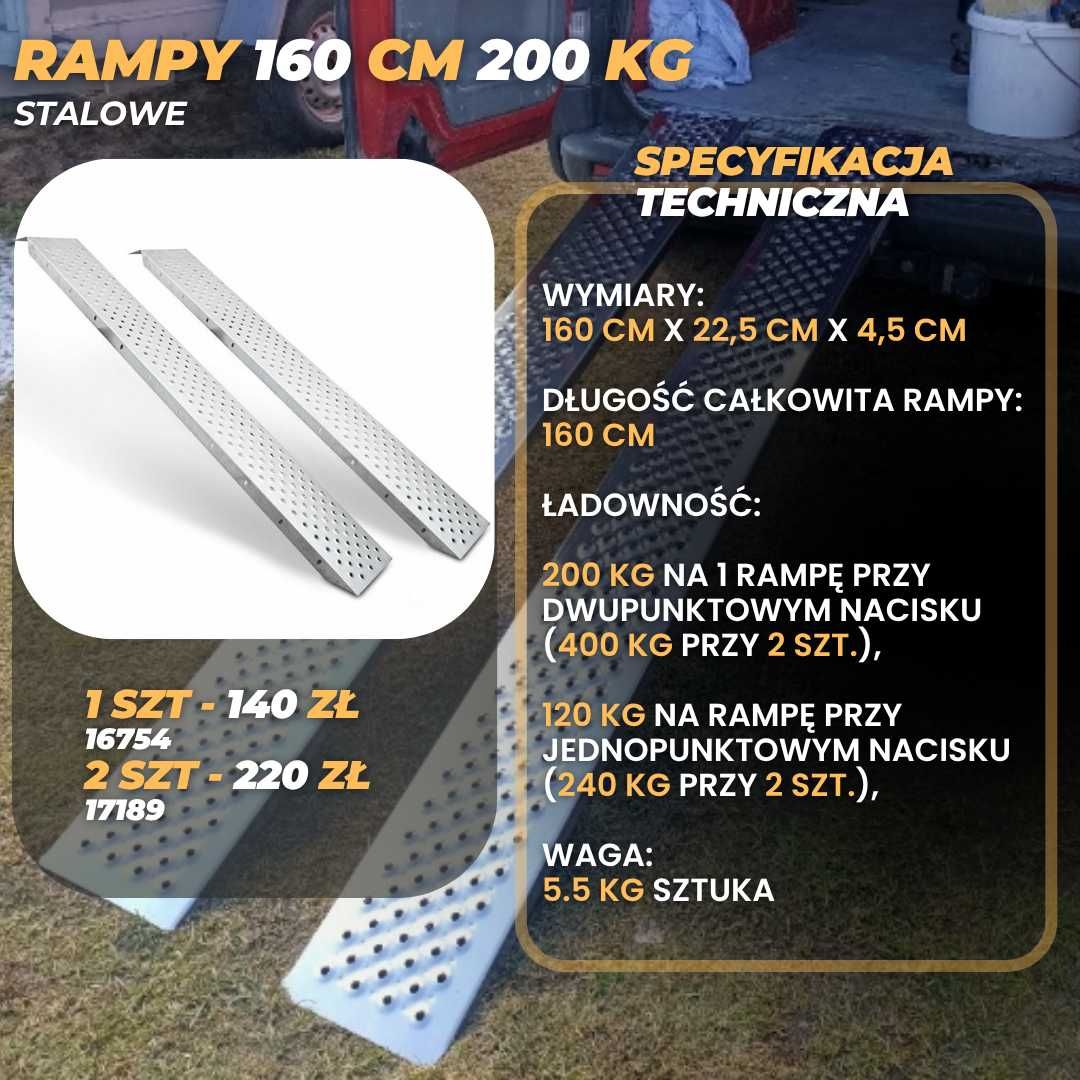 najazdy do motocykla ATV rampy do przyczepki samochodowe - Nowe!