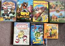 Zestaw 7 bajek dvd Ciekawski George, Żółwik Sammy 2, Traktorek Tom