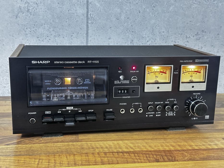 Magnetofon Sharp RT-1155 - bardzo ładny Vintage