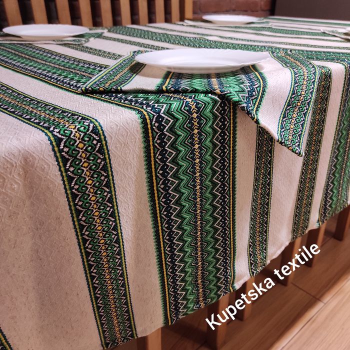 Вишита скатертина в українському стилі, вишиті серветки (5 кольорів)