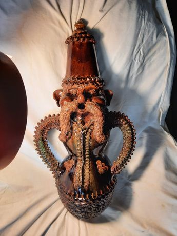 Скульптура этно штоф козак сувенир керамика авторский ссср