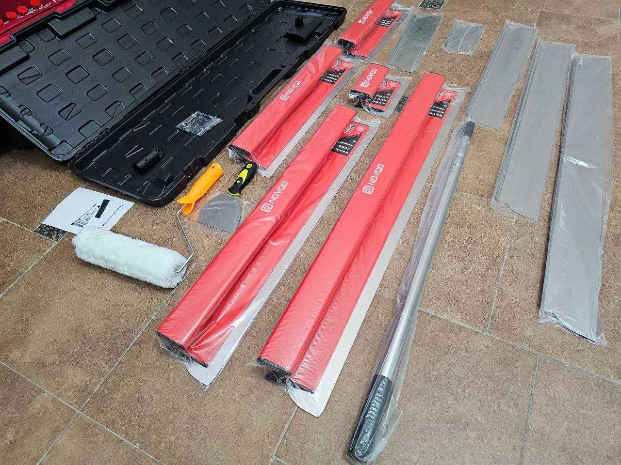 Комплект Шпателей NOVQO FINISH PRO для Механического нанесения +Лезвия