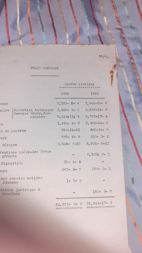 Relatório companhia diamantes Angola 1934 raro colonias