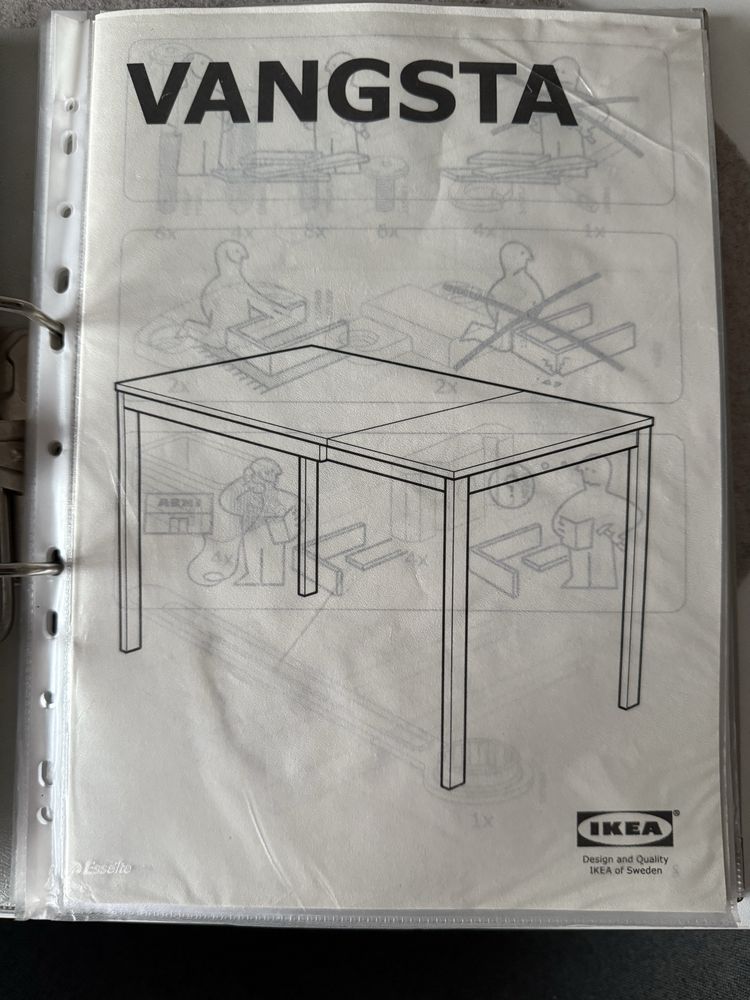 Stół IKEA Vangsta rozkładany biały