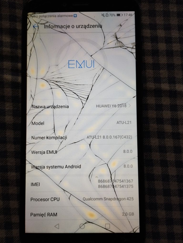 Huawei y6 2018 sprawny
