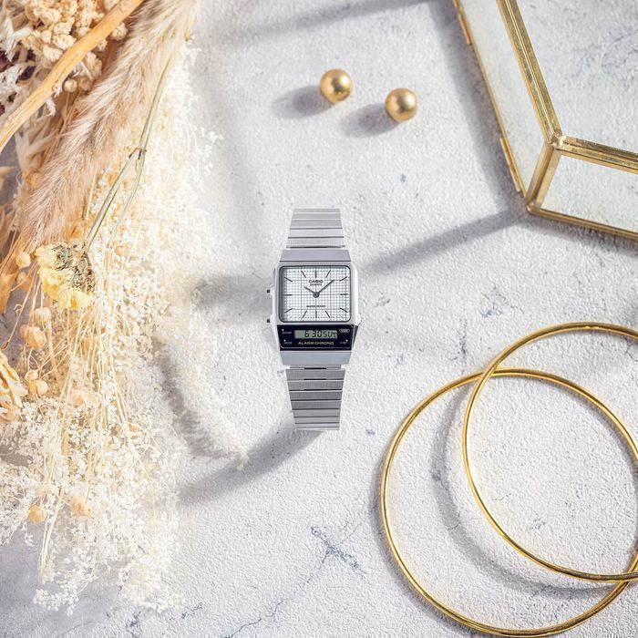Zegarek Unisex Casio Vintage Dual Time Aq-800E-7A + Box